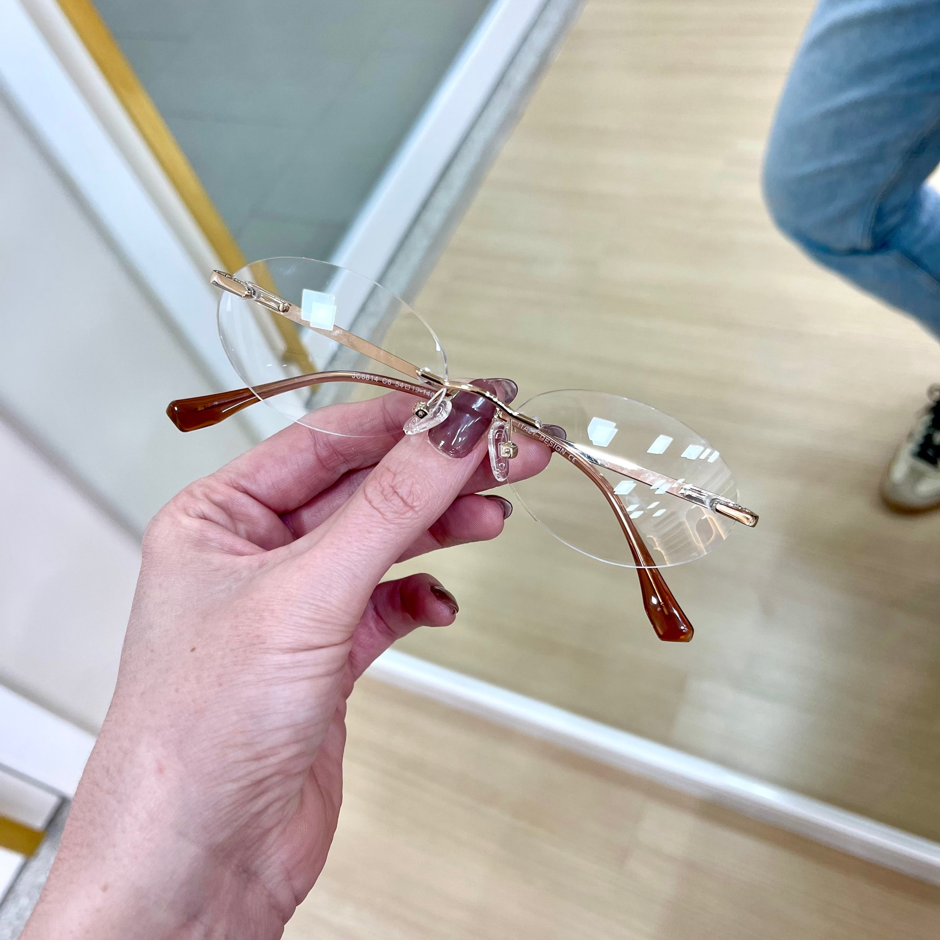 Óculos de Grau Feminino Kessy 474 Oval Dourado