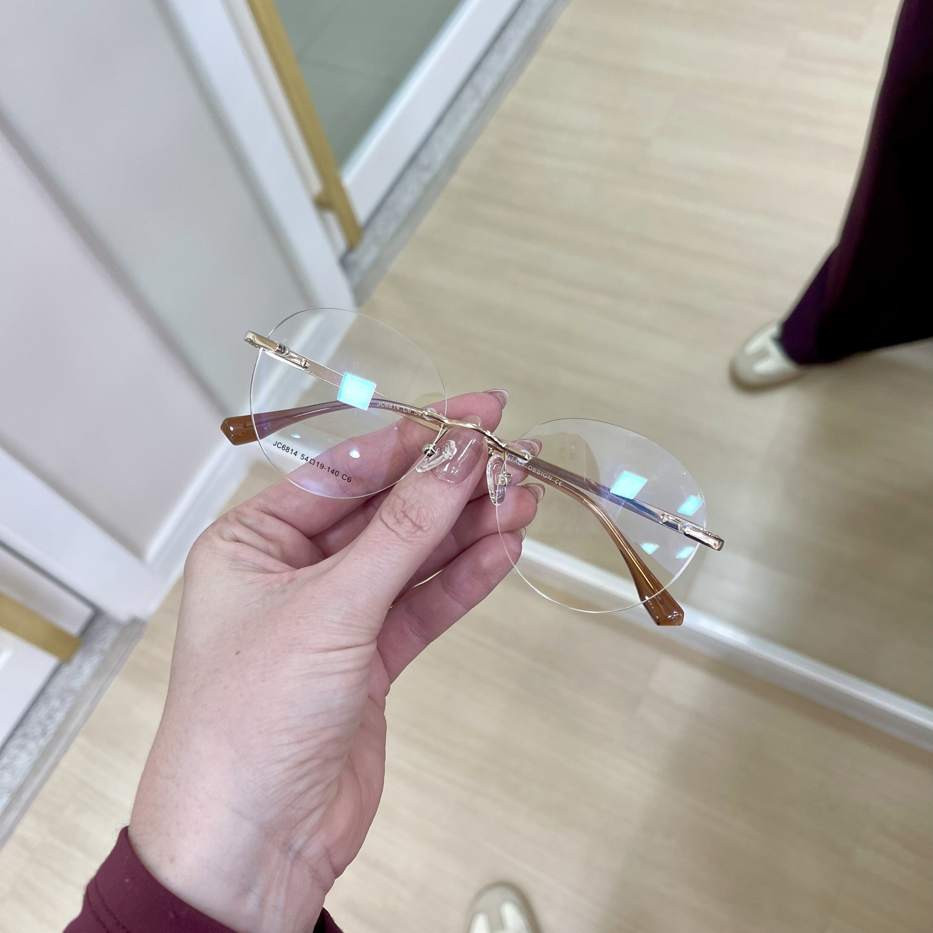 Óculos de Grau Feminino Kessy 476 Dourado Marrom