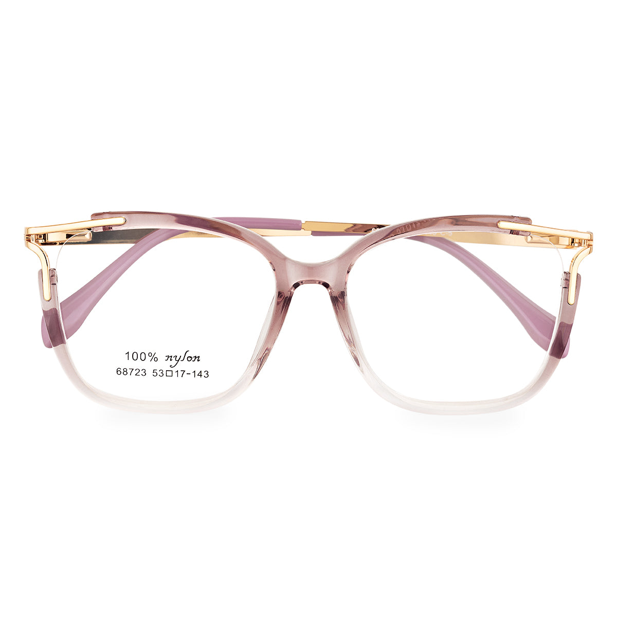 Óculos de Grau Feminino Kessy 125 Pro Glitter Transparente Rose