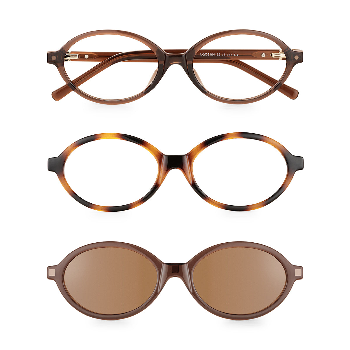 Óculos de Grau Kessy 342 Clip-On Marrom