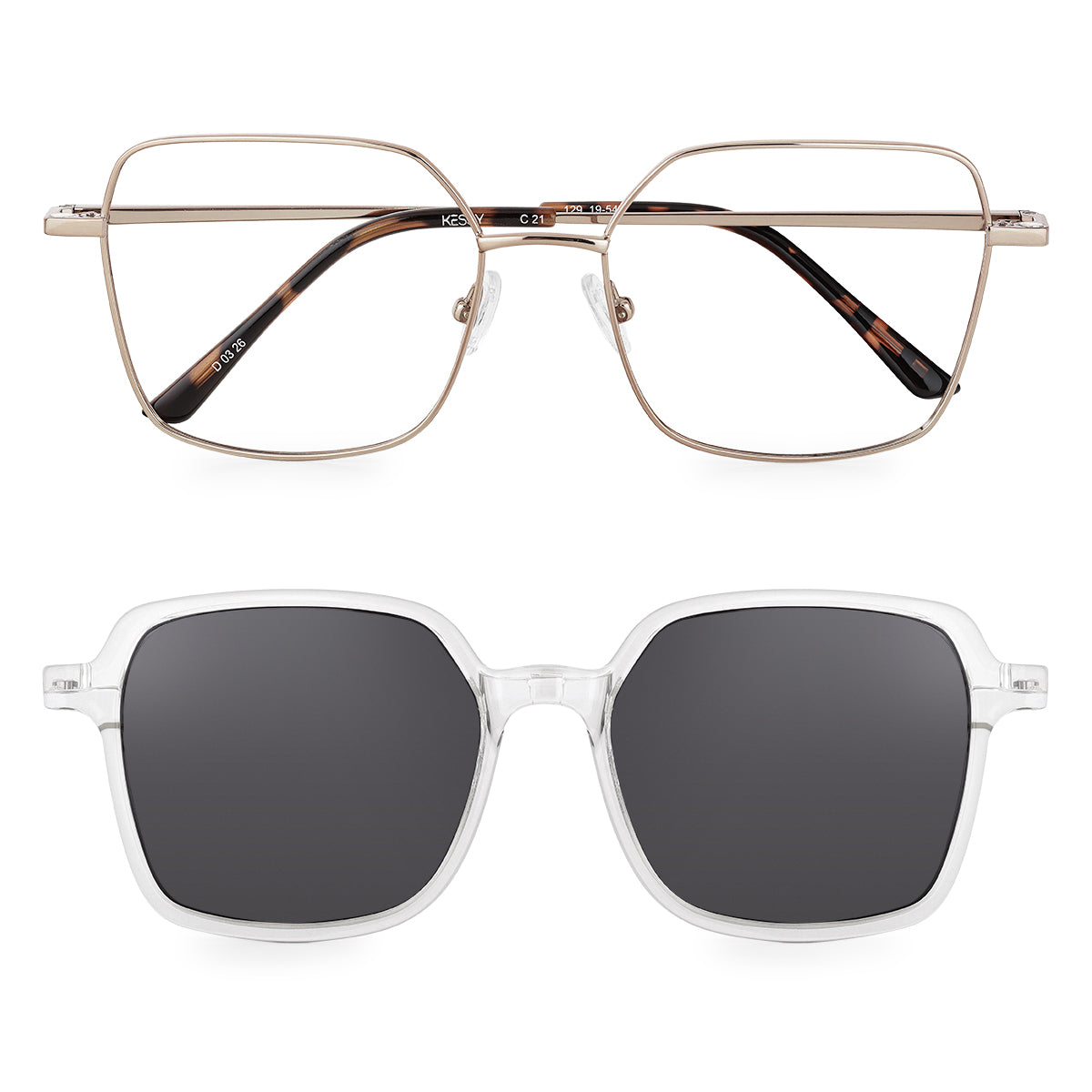 Óculos de Grau Feminino Kessy 400 Clip-On Cobre