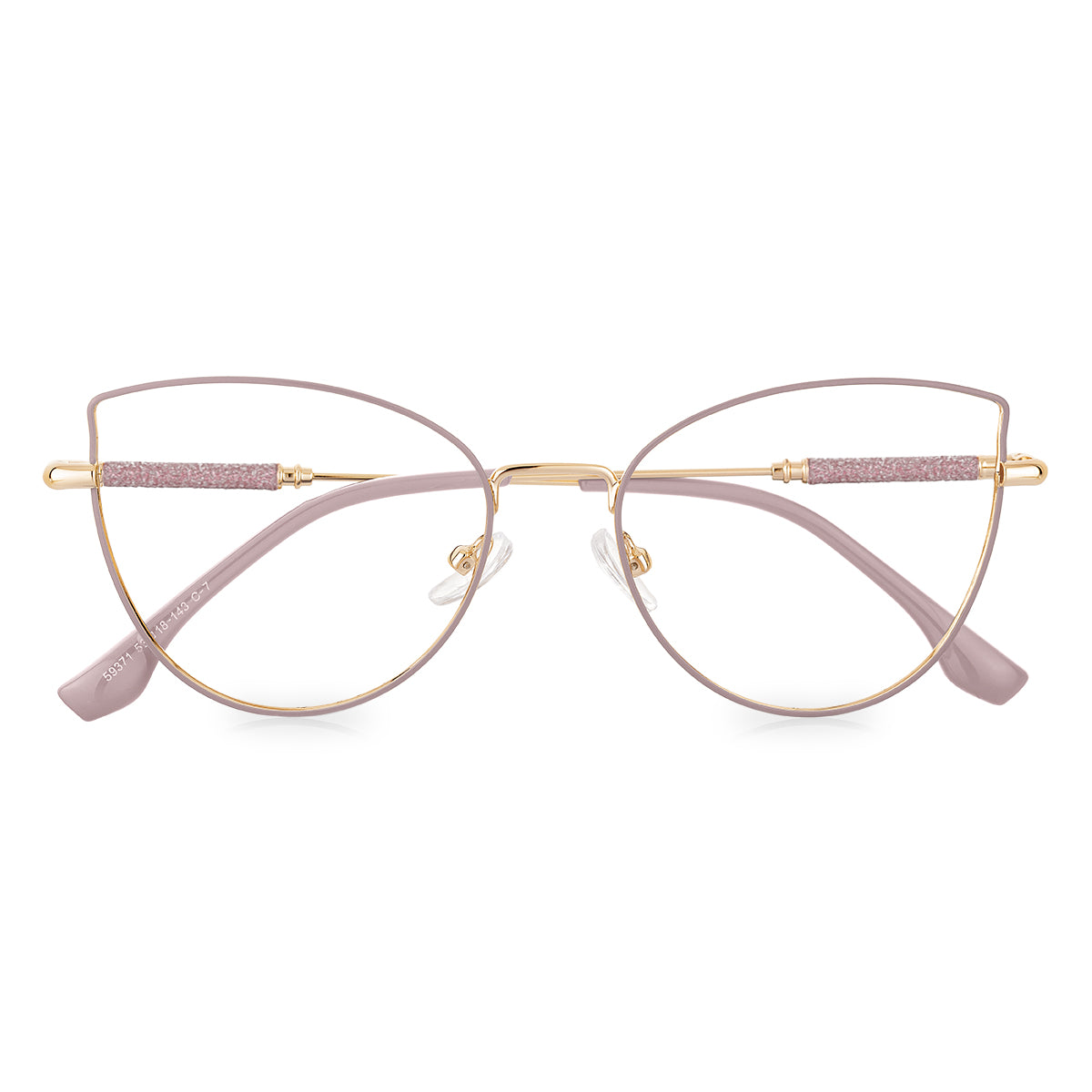 Óculos de Grau Kessy 405 Pro Glitter Dourado Rosa