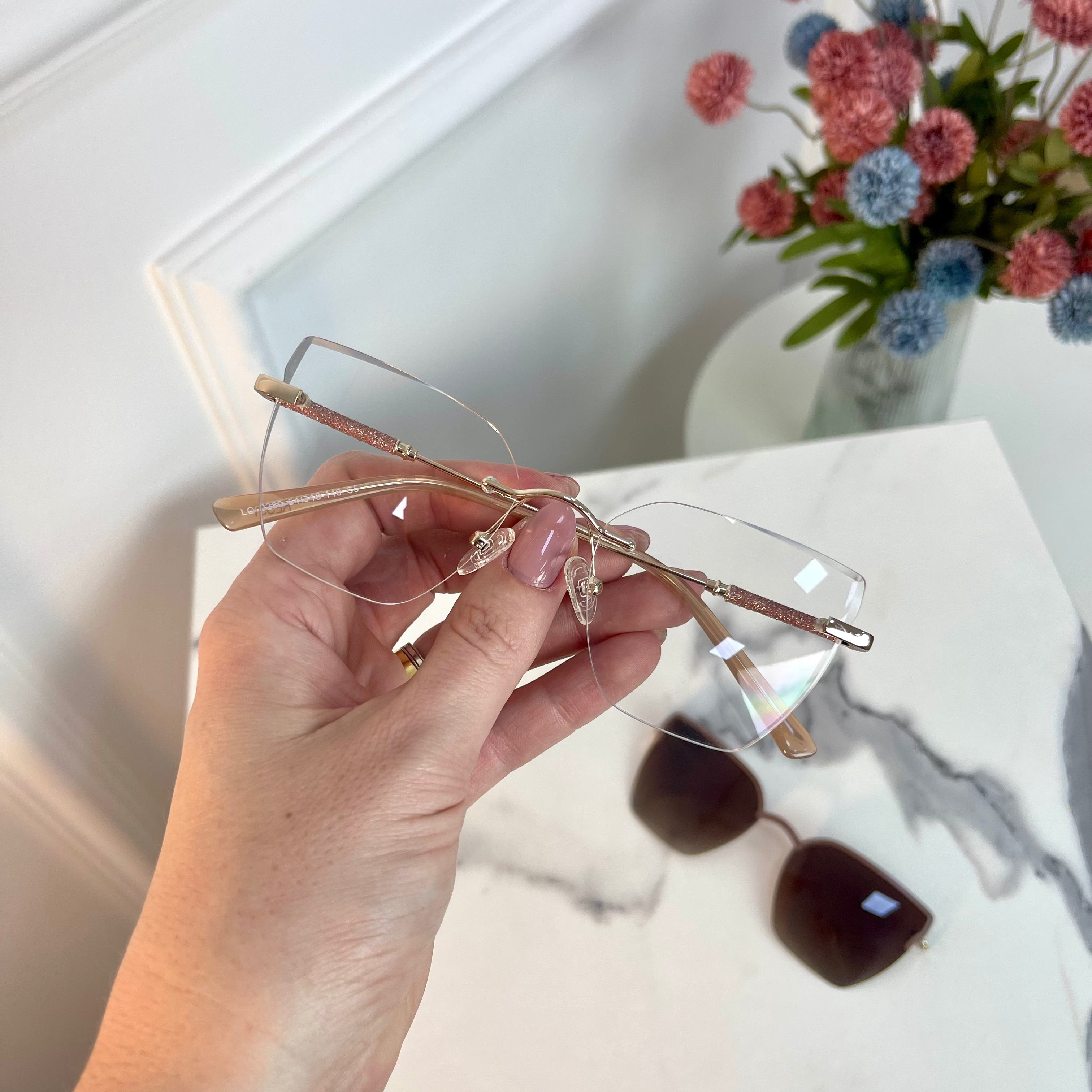 Óculos de Grau Feminino Kessy 482 Clip On Dourado